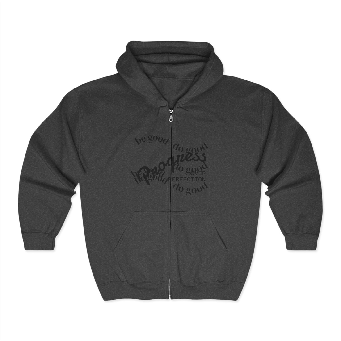 Inspirational Hooded Sweatshirt - 'Do Good, Be Good' & 'Progress Over Perfection' Design - Megadrop.co.uk