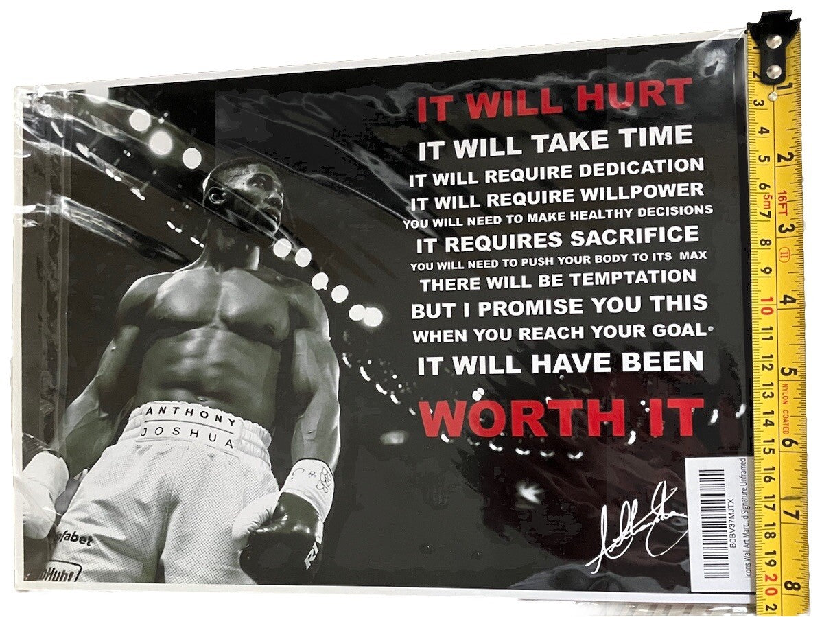 Anthony Joshua Icons Wall Art Marc…d Signature Unframed