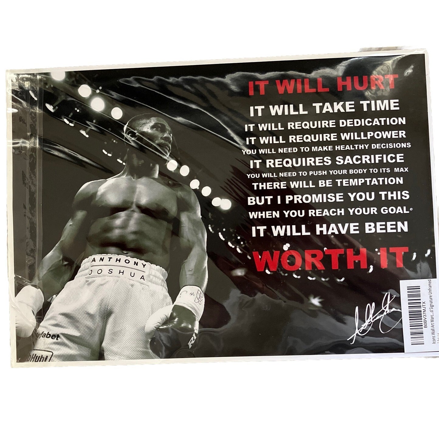 Anthony Joshua Icons Wall Art Marc…d Signature Unframed