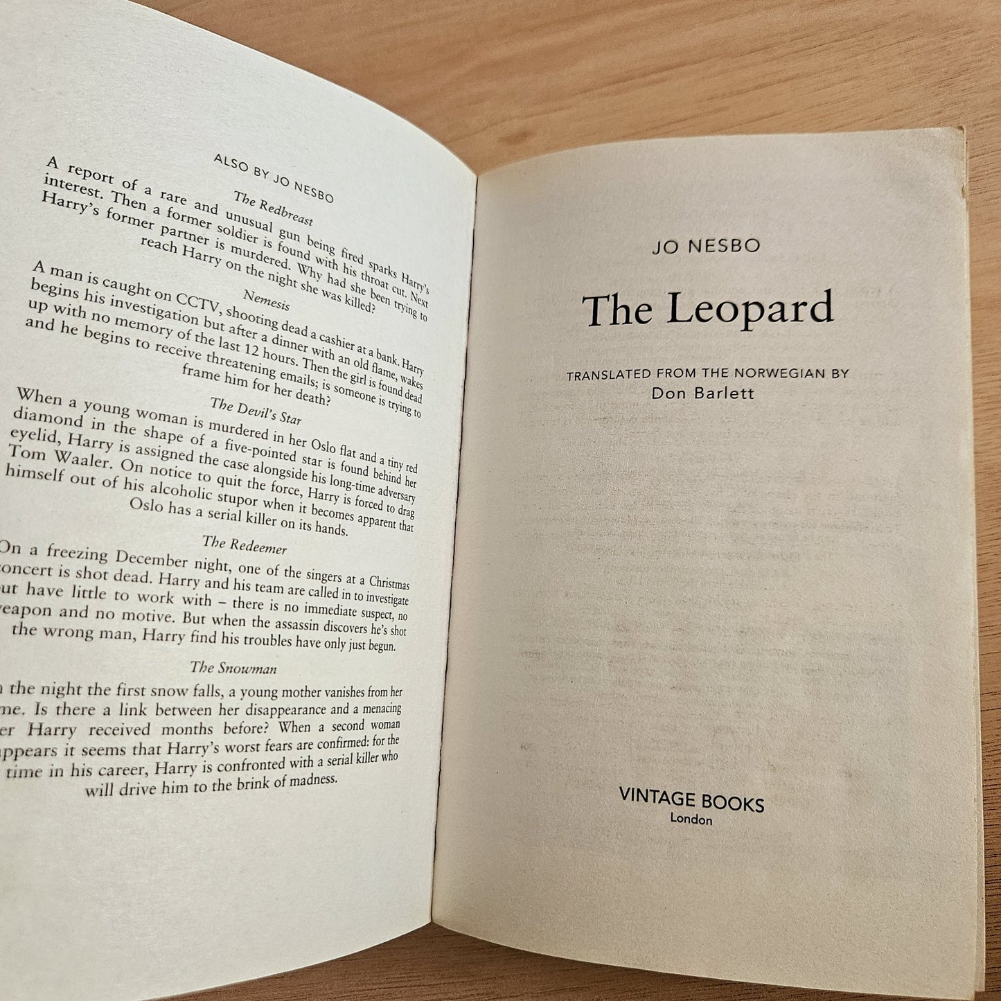 Jo Nesbo Book Bundle – The Leopard, Phantom, The Redeemer & The Thirst (4 Books)