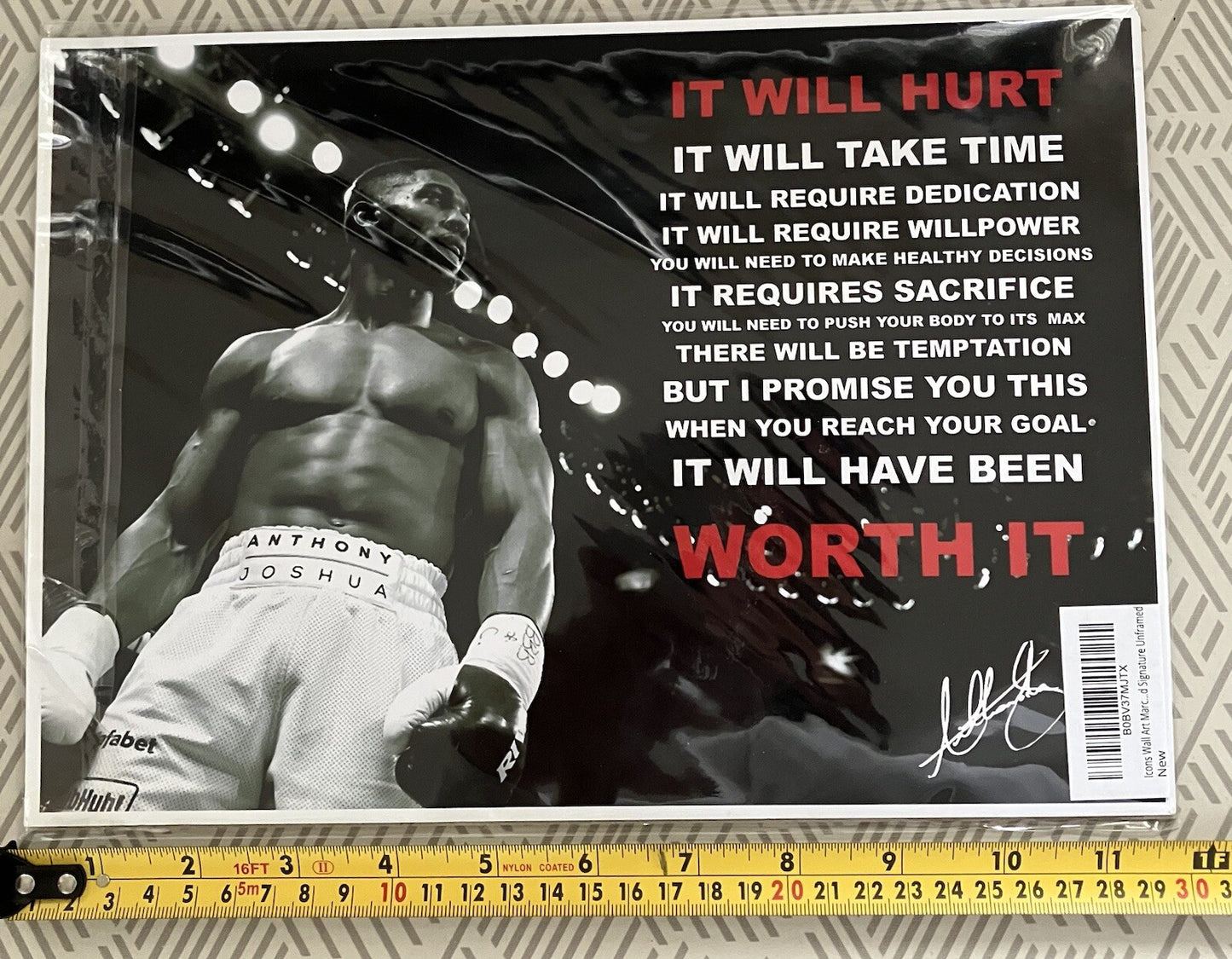 Anthony Joshua Icons Wall Art Marc…d Signature Unframed