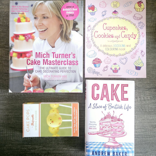 4 Book Cake & Cupcake Bundle | Baking, Decorating & Sweet Treats | Cookbooks NEW - Megadrop.co.uk