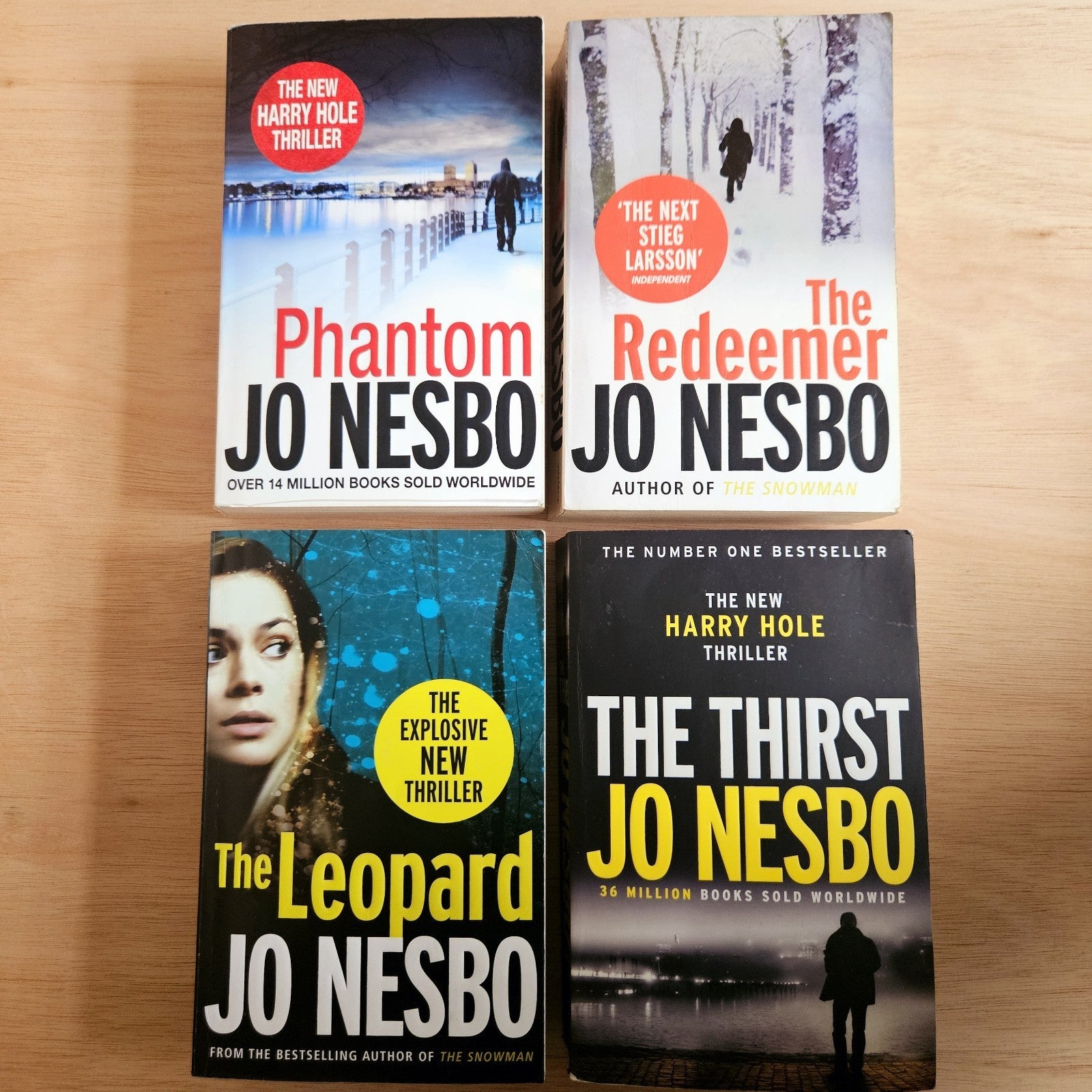 Jo Nesbo Book Bundle – The Leopard, Phantom, The Redeemer & The Thirst (4 Books)